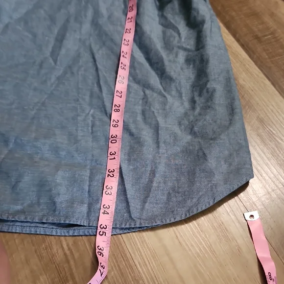 Patagonia Women’s Modest Denim Shirt Dress Blue Size 6 - Picture 6 of 9